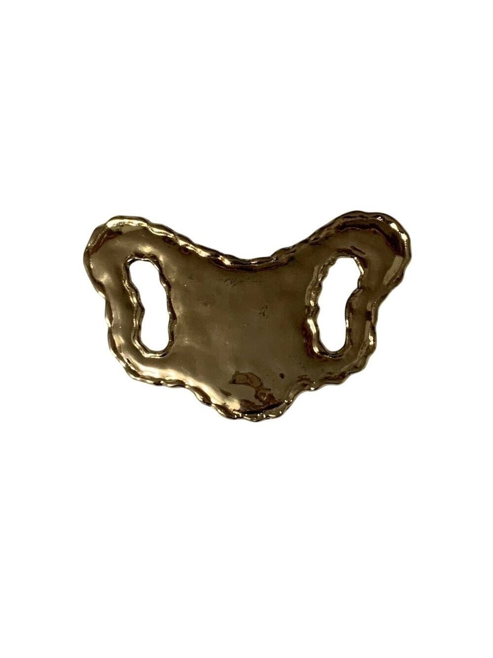 vintage butterfly shape belt buckle art nouveau